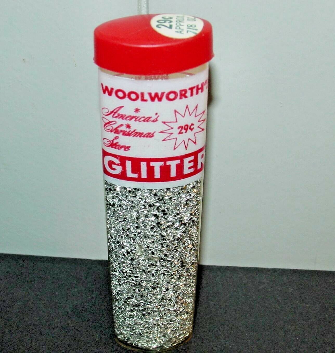 Vintage Woolworth Dime Store Bottle Craft Glitter Was 29c America Christmas Stor