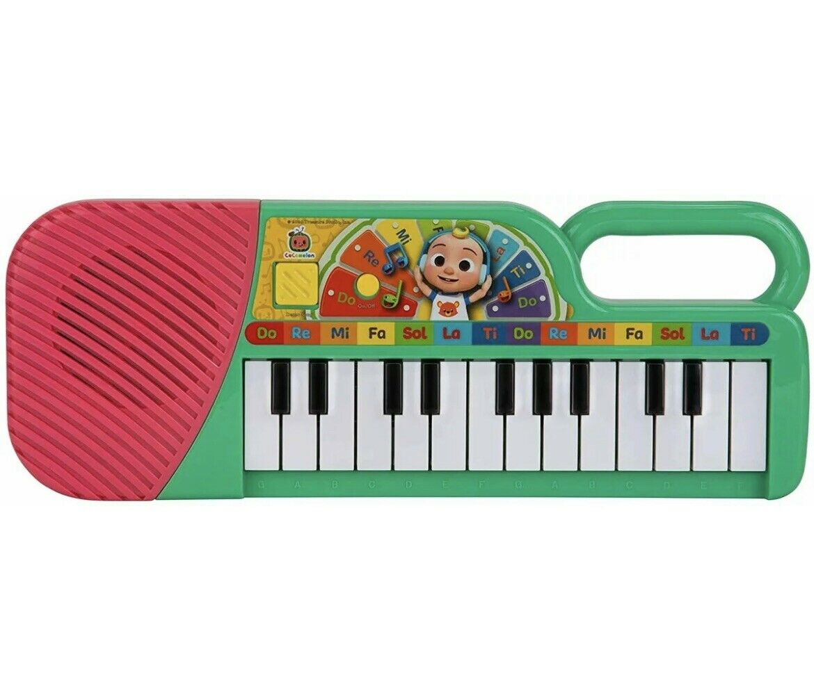 New Cocomelon Musical Keyboard, 23 Keys; Clips Of Music & Abc Songs Free Ship