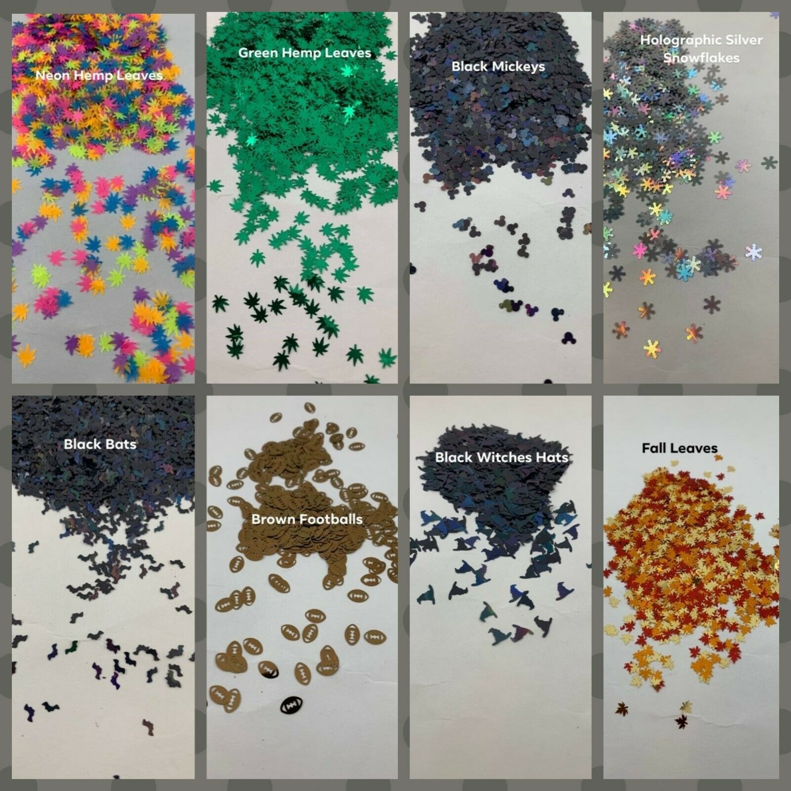 Glitz & Glatz- Hybrid Shapes Glitter- Available in several types of Confetti