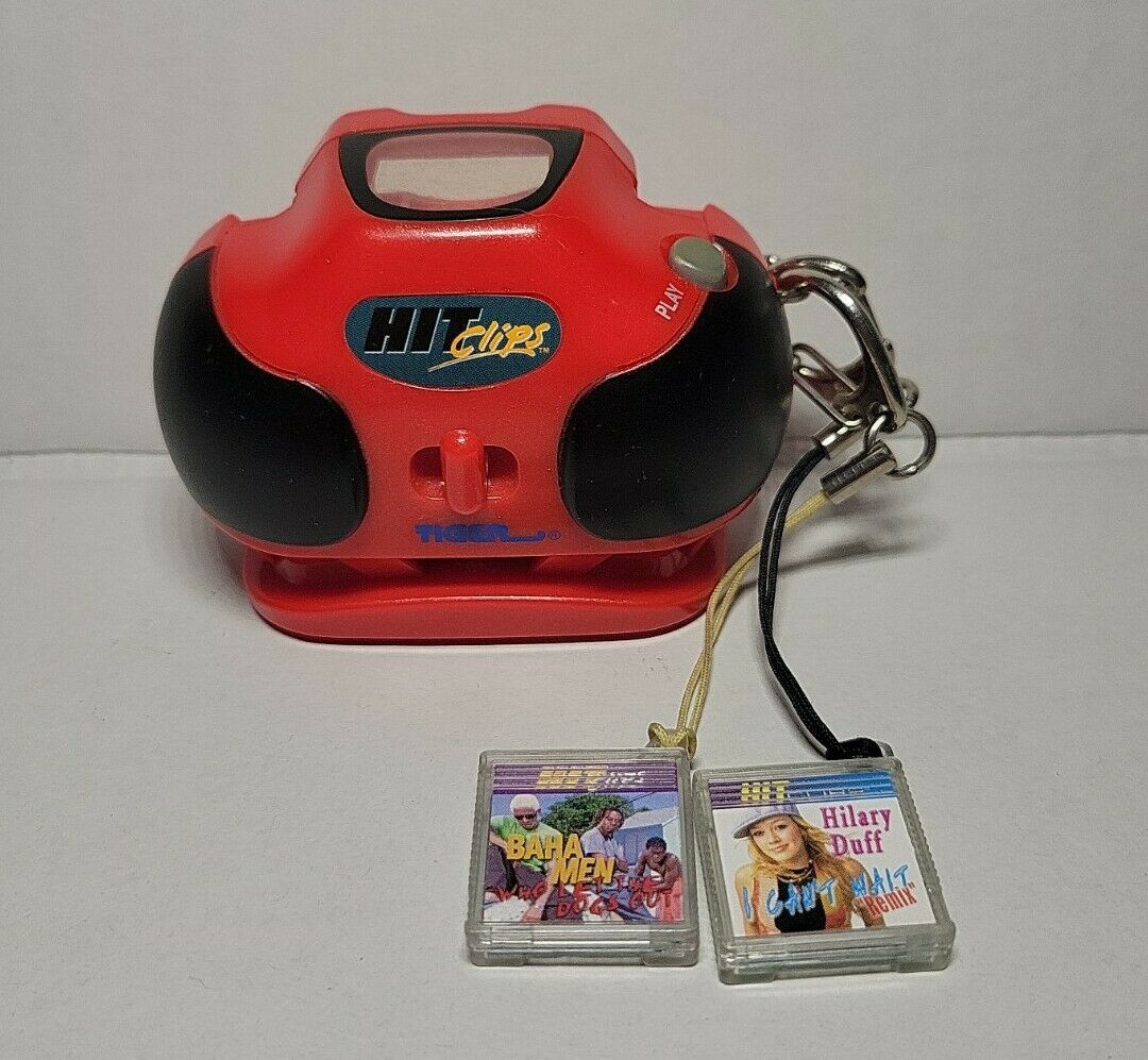 Hit Clips Red Boombox With 2 Hit Clips Tiger
