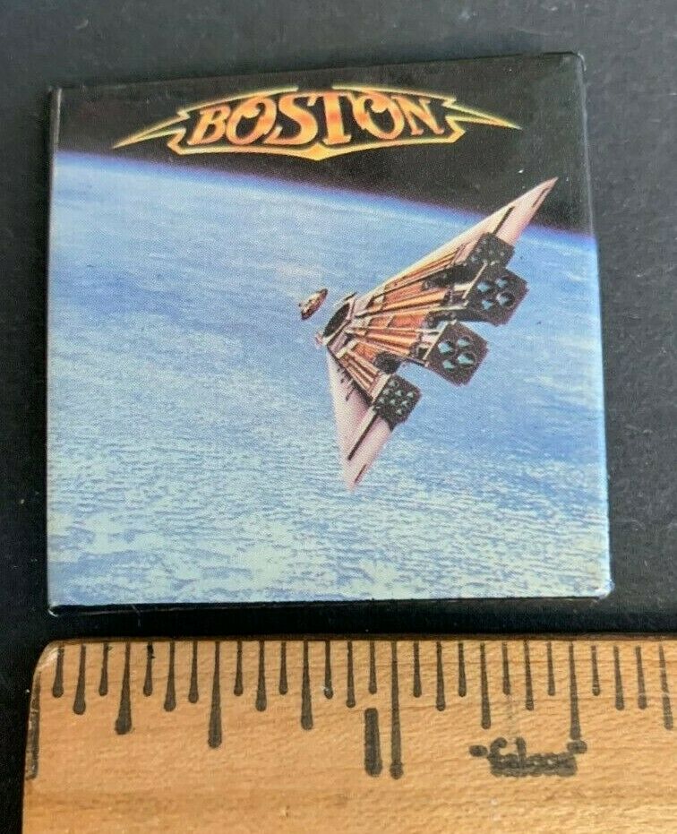 Vintage *boston* Rock Band Third Stage Album Collectible Pin M3
