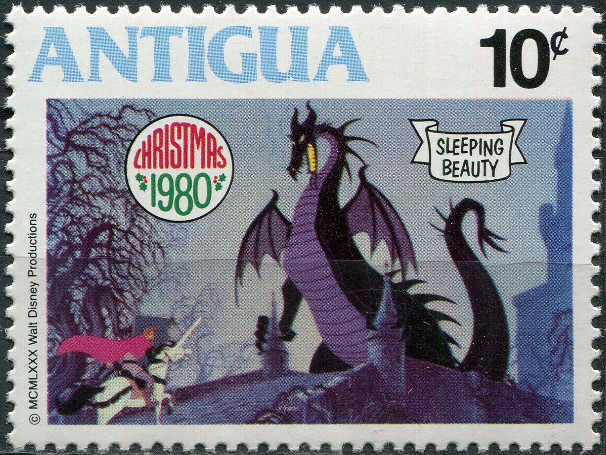Antigua And Barbuda 1980. Prince Fights With The Dragon (mnh Og) Stamp
