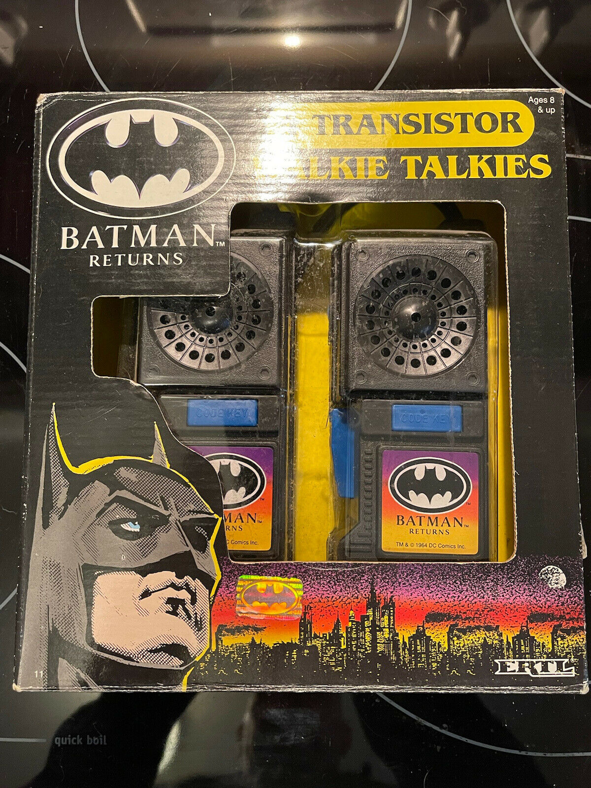 Batman Returns 4 Transistor Walkie Talkies Mib