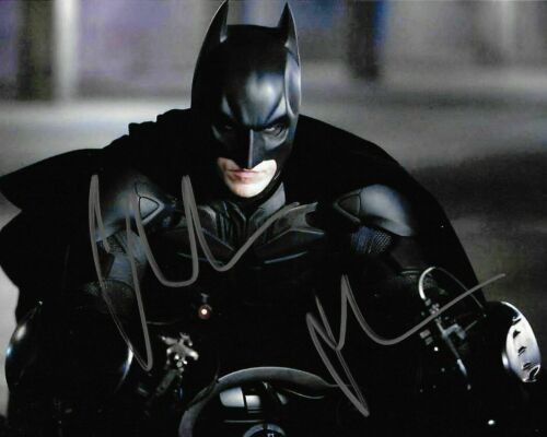 Batman Christian Bale Signed Photo 8x10 Coa 14