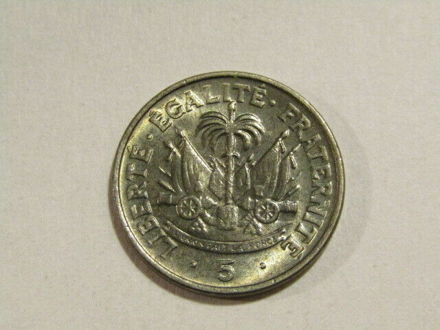 Haiti 1958 5 Centimes Unc Coin