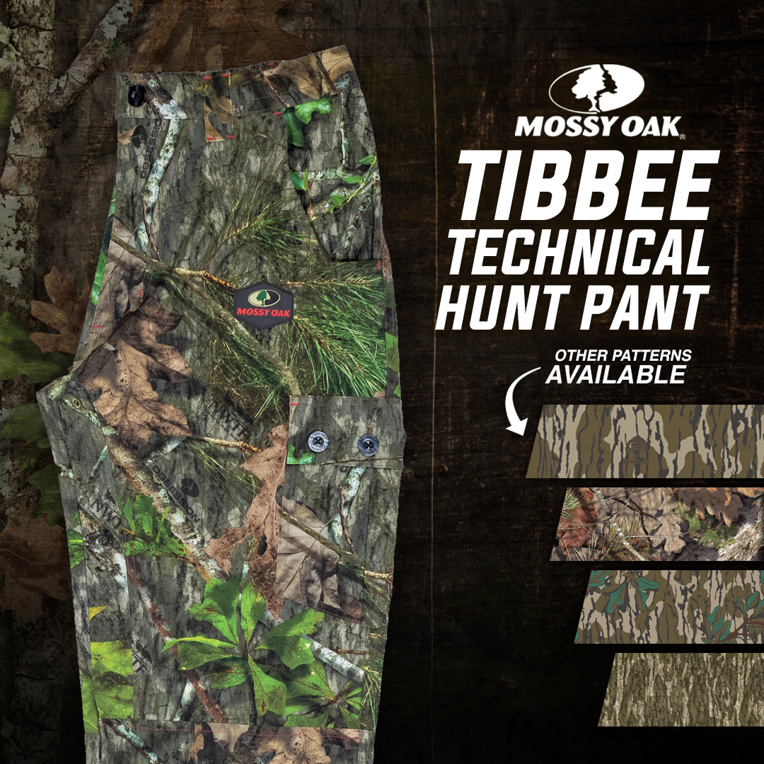 Mossy Oak Tibbee Technical Camo Lightweight Hunting Pants For Men Camouflage