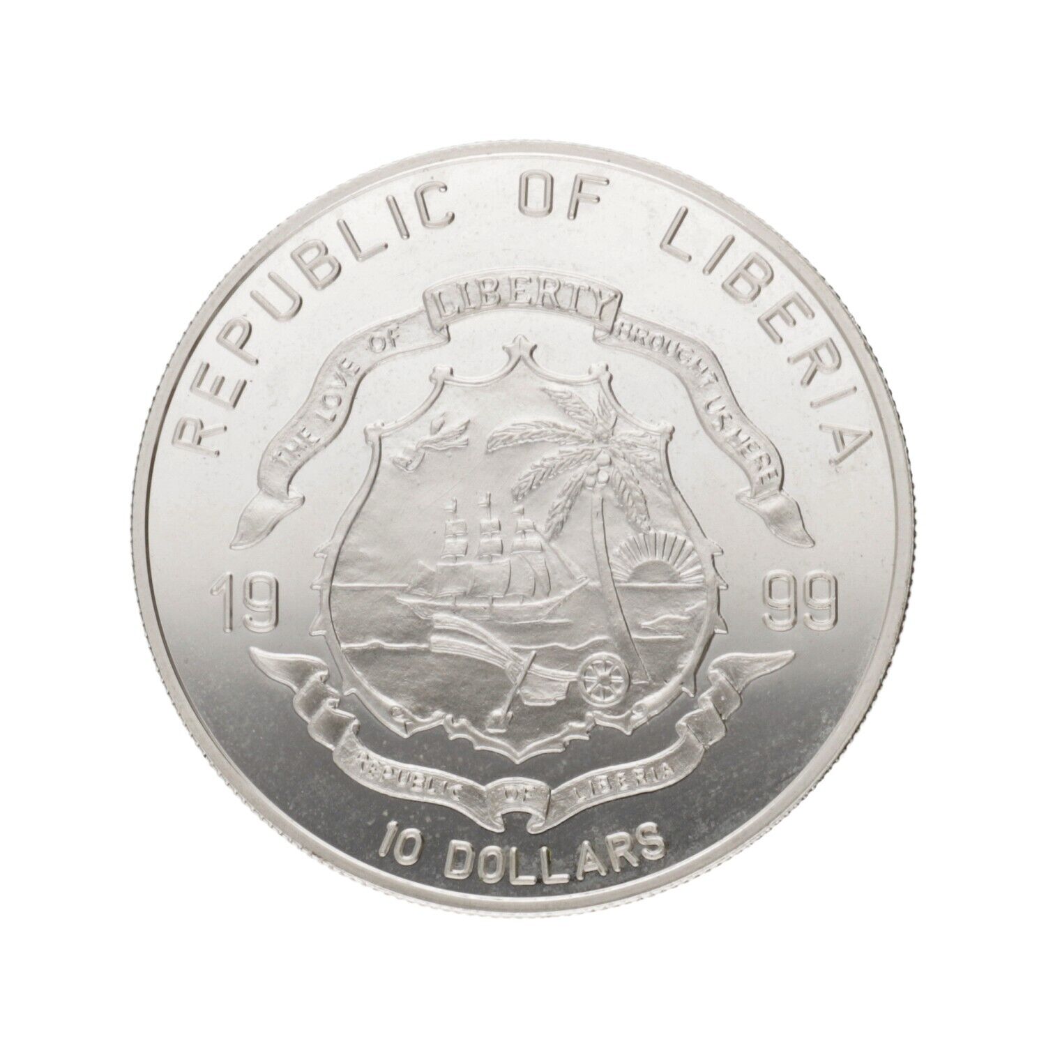 Liberia - 10 Dollars Silver Coin - 