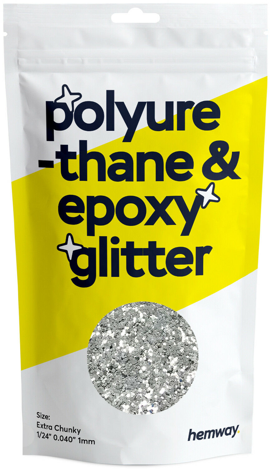 Hemway Polyurethane & Epoxy Resin Glitter - Extra Chunky 1/24