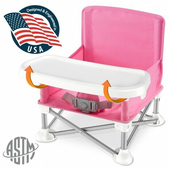 SereneLife SLBS66P Portable Baby, Toddler Seat Booster High Chair