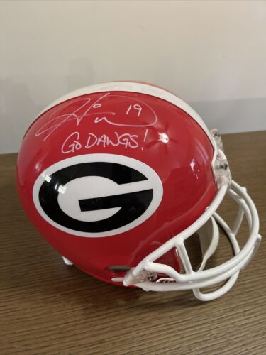 Hines Ward Signed Georgia Bulldogs F/s Football Helmet "go Dawgs" *steelers Jsa