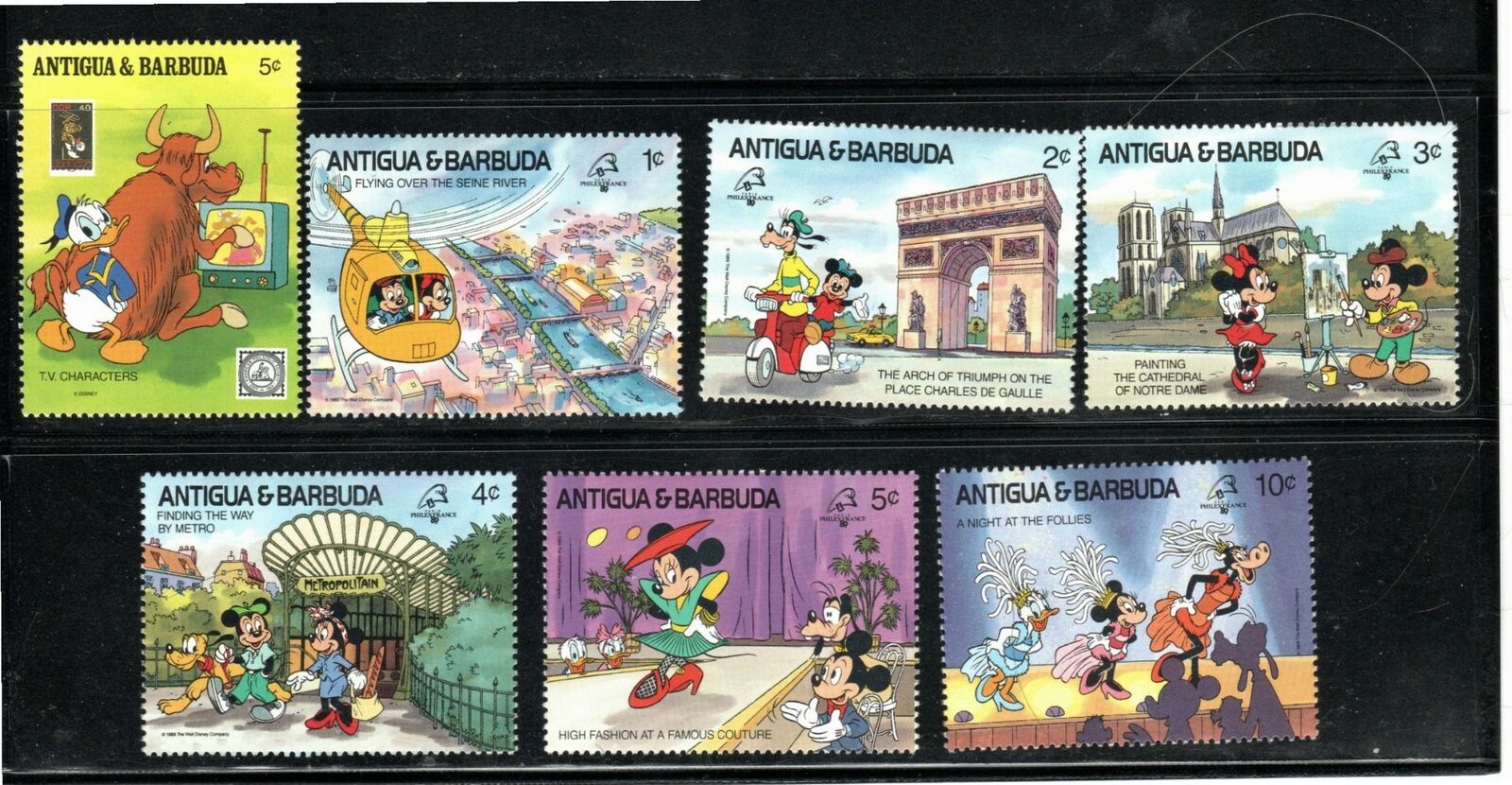 Antigua & Barbuda Disney Stamps   Mint Hinged Lot 39253