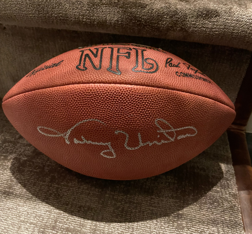 Johnny Unitas Signed Football Colts Autographed Ball Autograph Psa/dna Coa