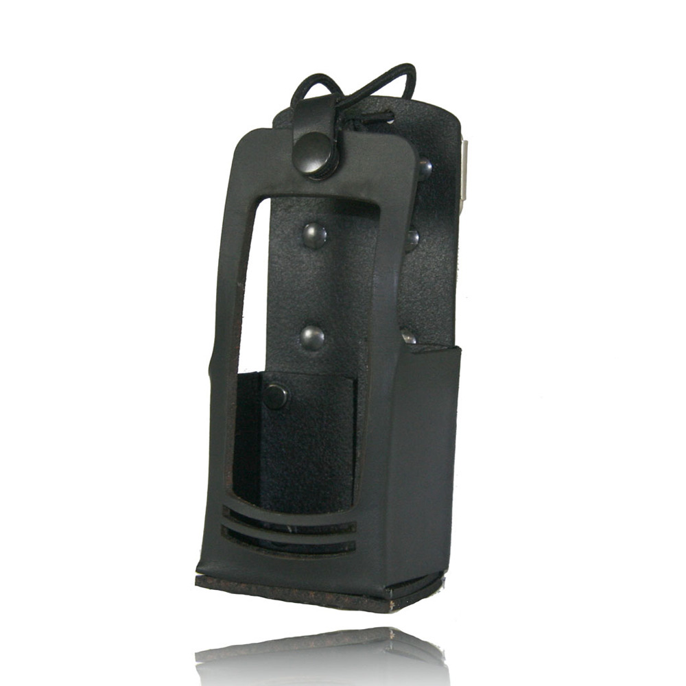 Boston Leather Heavy-duty Strap Hard Case Radio Holder For Motorola Xpr 6550 N/a