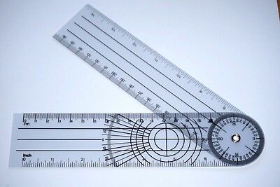 Brand New 360 Degree Spinal Goniometer Ruler Expands To 14", Us Seller