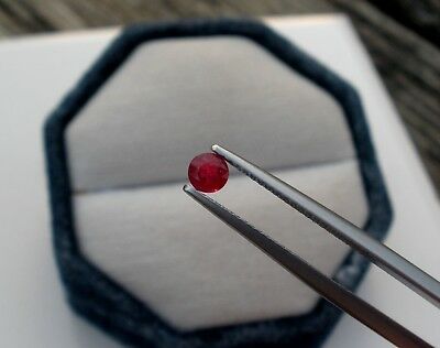 Ruby Round Loose Faceted Natural Gem 3.5mm