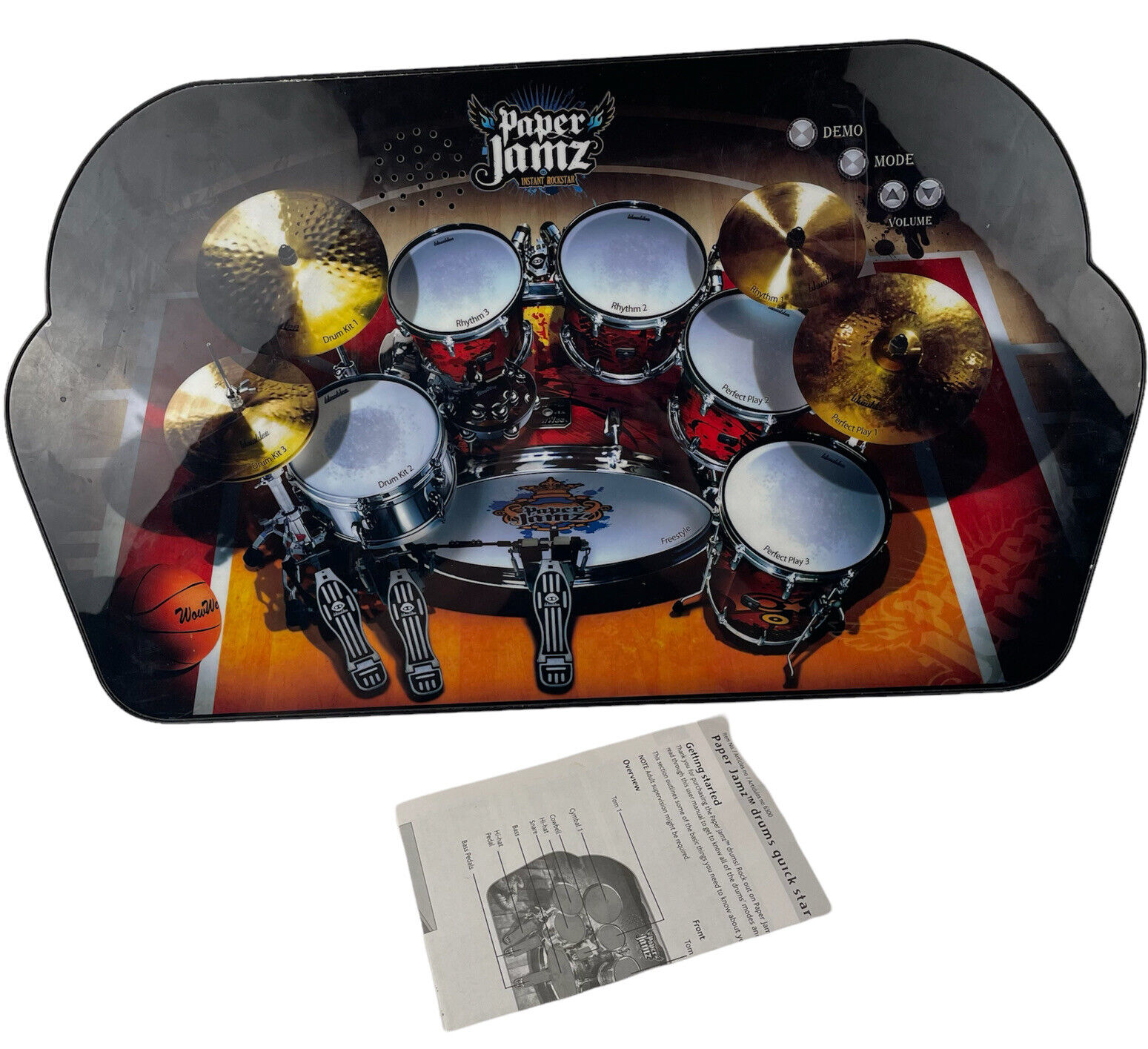 Wowwee Paper Jamz Electronic Drum Kit 2009 Instant Rock Star With Instructions
