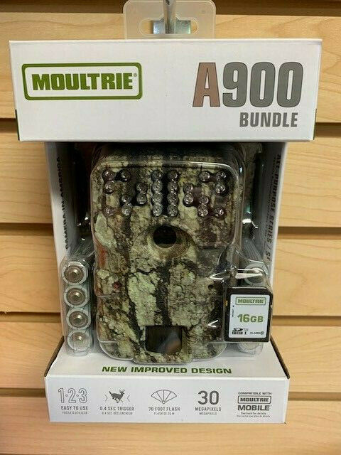 New Moultrie A-900 Bundle Infrared 30 Mp Game Camera 2 Year Warr Auth/ Dealer