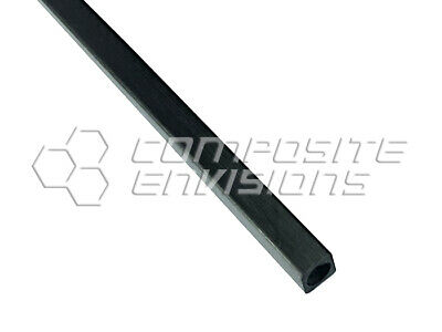 Carbon Fiber Pultruded Square Tube 6mm X 6mm Od 5mm Id X 1.2m