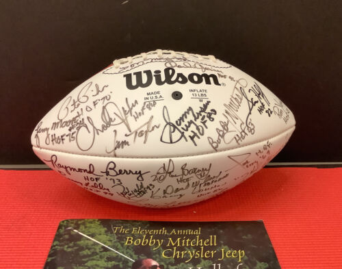 2001  Nfl Hall Of Fame Signed Football Hof Classic 36 Signatures