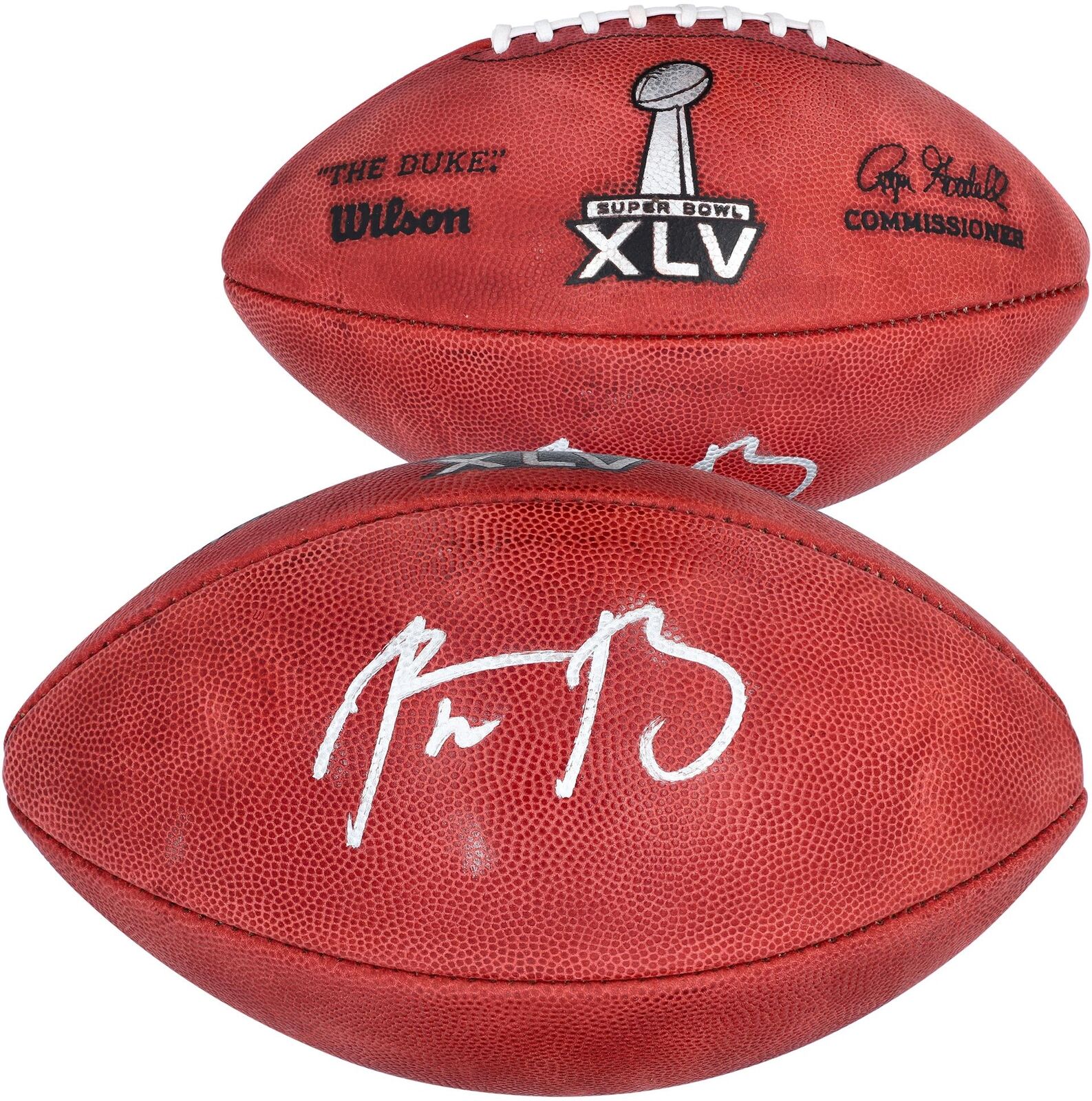 Aaron Rodgers Green Bay Packers Autographed Wilson Super Bowl Xlv Pro Football