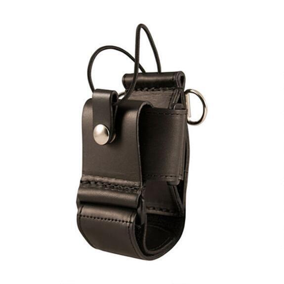 Boston Leather 5610 Multi-adjustable Radio Holder D-ring Leather Plain Black