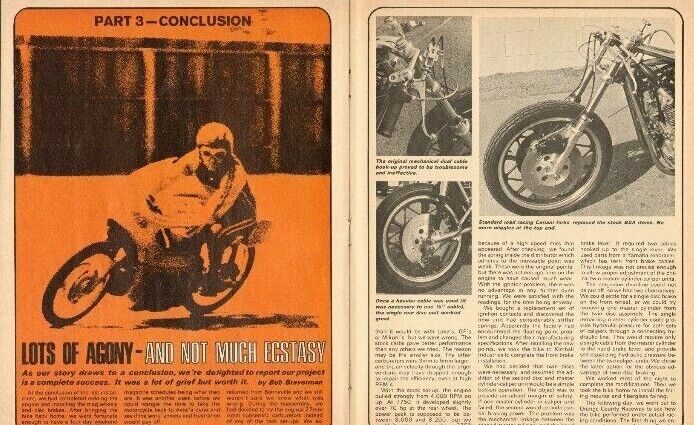 1971 Lots Of Agony - Bsa Project Conclusion - 7-page Vintage Motorcycle Article