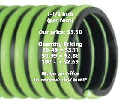 1-1/2" Id Kanaflex 300 Epdm Green Septic & Water Suction/discharge Hose