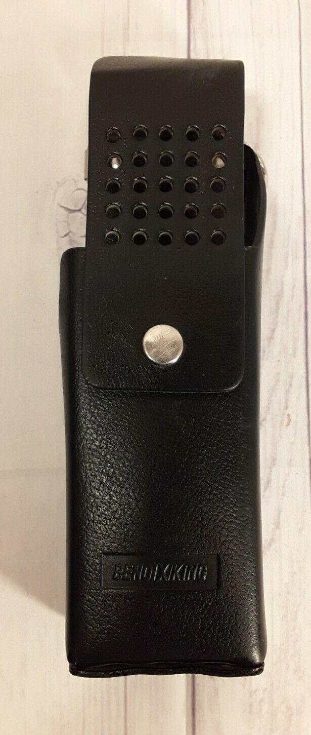 Bendix Leather Black Case Holster With Belt Loop And Cover.          G1