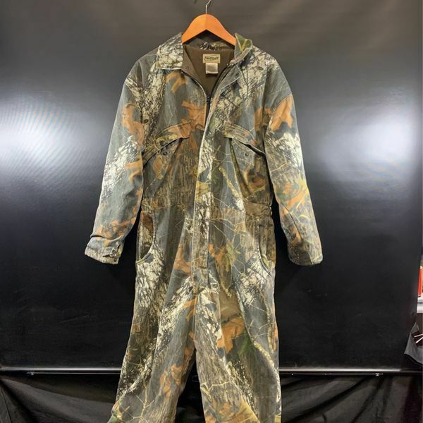 Fieldstaff WMF038 Overalls Woodland Camouflage Insulated Coveralls Size L