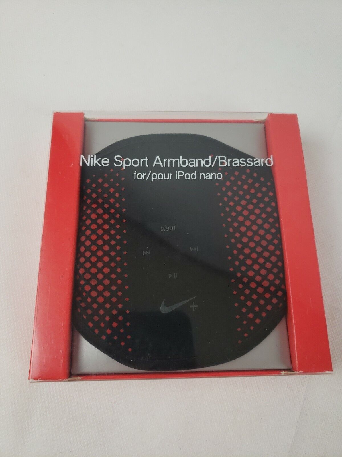 Nike Sport Armband For Ipod Nano - Style Ac1198 - Color Red/black New Old Stock!