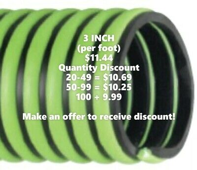 3 Inch Kanaflex 300 Epdm Green All Weather Suction Hose (per Foot)